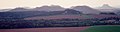 Zirkelstein, Blick nach Westen auf die Tafelberge der Sächsischen Schweiz (view in western direction)