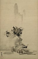 Sesshū Tōyō. Haboku-Sansui (Landscape with ink broken) (ca.1413, Tokyo National Museum)