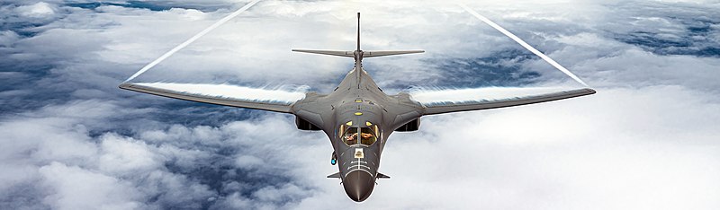 A B-1B Lancer over Pacific