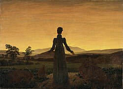 Woman before the Setting Sun circa 1818 date QS:P,+1818-00-00T00:00:00Z/9,P1480,Q5727902