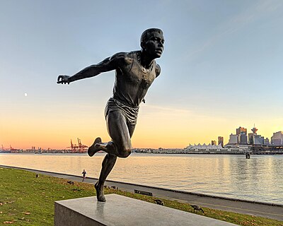 Statue of Harry Jerome in Vancouver