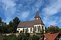 Die evangelische gotische Johanniskirche in Eschach; 2011